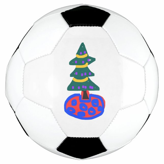 Balón De Fútbol Árbol de Navidad (Anverso)