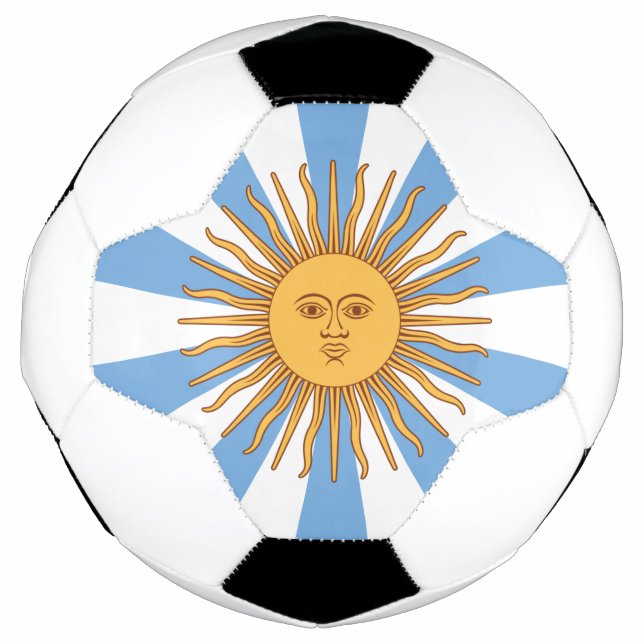 Balón De Fútbol Argentina Sol dorado, Bandera Sol de Mayo / Deport (Anverso)