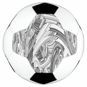 Balón De Fútbol Arte moderno creativo blanco y negro