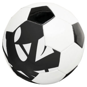 Balón De Fútbol Arte moderno impresionante Blanco y negro
