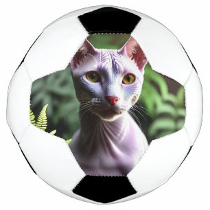 Balón De Fútbol "Atún el gato sin pelo: brillante y sedoso"