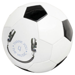 Balón De Fútbol Auriculares Sonriendo