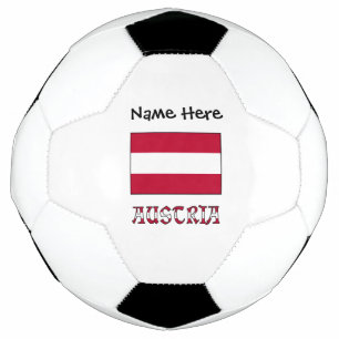 Balón De Fútbol Austria Bandera Austriaca Nombre Personalizado