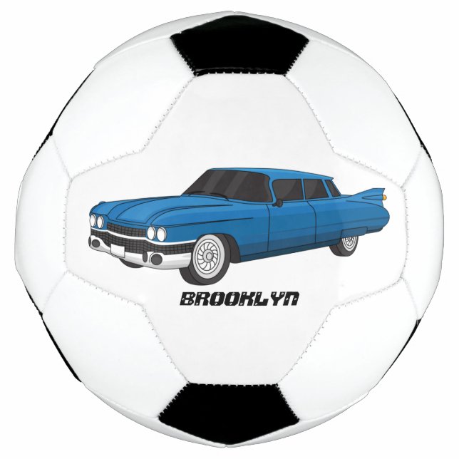 Balón De Fútbol Auto clásico Guay blue 1959 (Anverso)