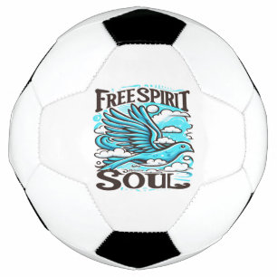 Balón De Fútbol Ave cielo con espíritu libre y alma