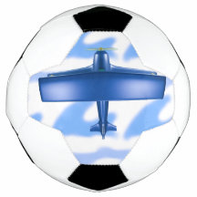 Avión azul de aviación