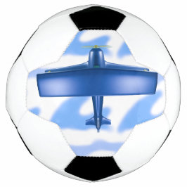 Balón De Fútbol Avión azul de aviación