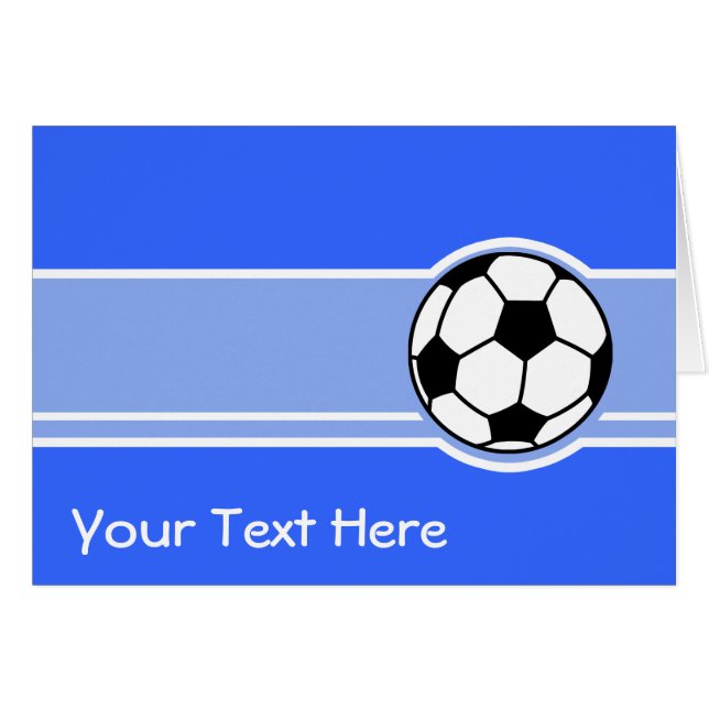 Balón de fútbol; Azul (Anverso (Horizontal))