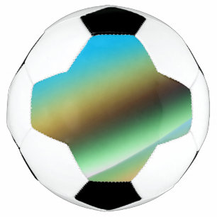 Balón De Fútbol Azul arcoiris de textura abstracta patrón arte t