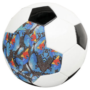 Balón de fútbol azul Kanga