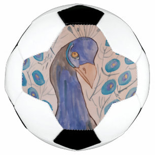Balón De Fútbol Azul pavo real
