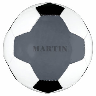 Balón De Fútbol azul silenciado, nombre personalizado azul ceniza