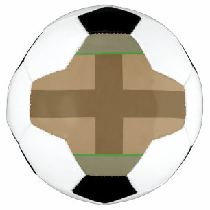 Balón De Fútbol Ball de fútbol de la Cruz Marrón