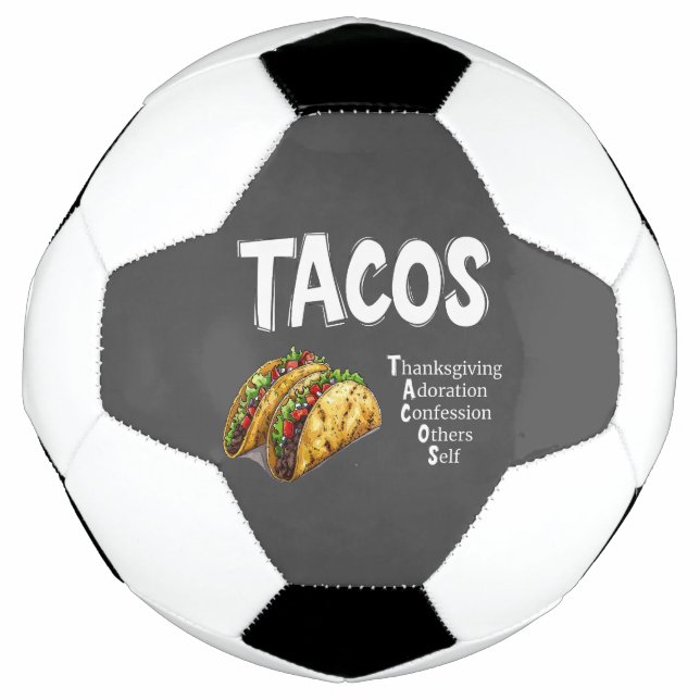 Balón De Fútbol Ball de Fútbol de la Oración TACOS (Anverso)