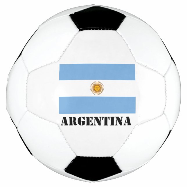 Balón De Fútbol Baloncestistas de la bandera argentina (Anverso)