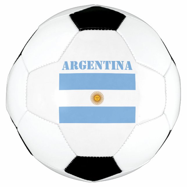 Balón De Fútbol Baloncestistas de la bandera argentina (Anverso)