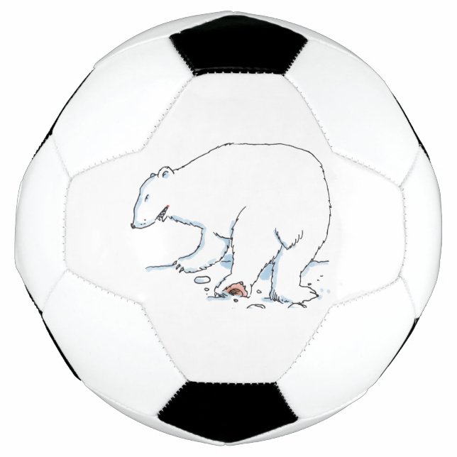 Balón De Fútbol Baloncesto de fútbol de oso polar (Anverso)