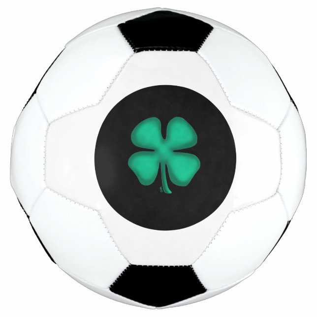 Balón De Fútbol Baloncesto de fútbol irlandés negro (Anverso)