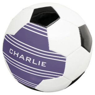 Balón De Fútbol Baloncesto de fútbol personalizado Violet Stripes
