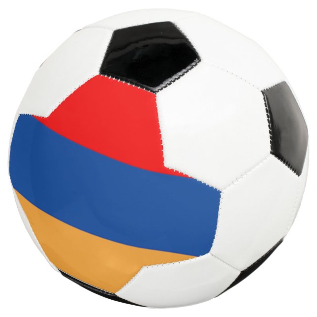 Balón De Fútbol Baloncesto de la bandera armenia (Tres cuartos)