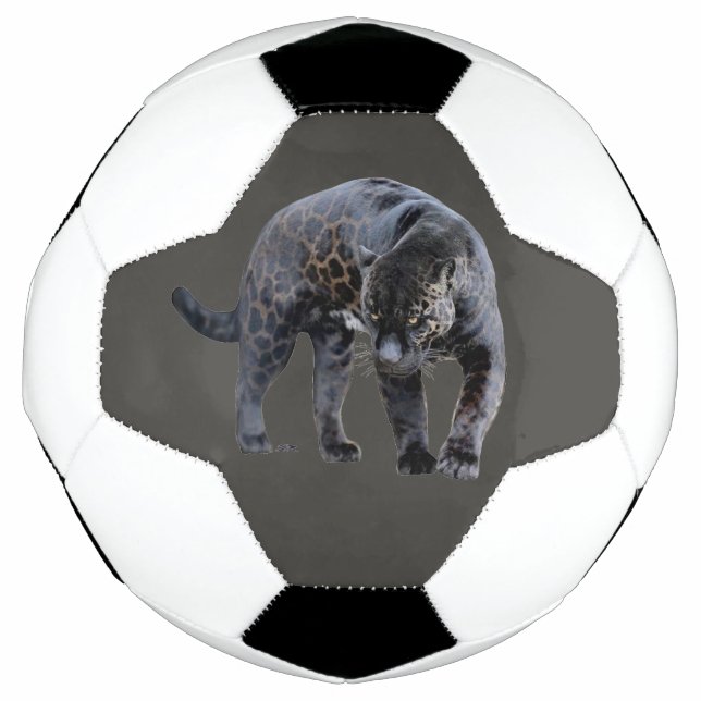 Balón De Fútbol Baloncesto gris Jaguar Diablo (Anverso)
