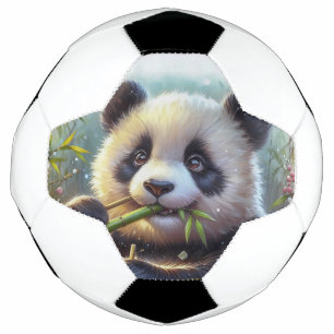 Balón De Fútbol Bambú de oso panda adorable