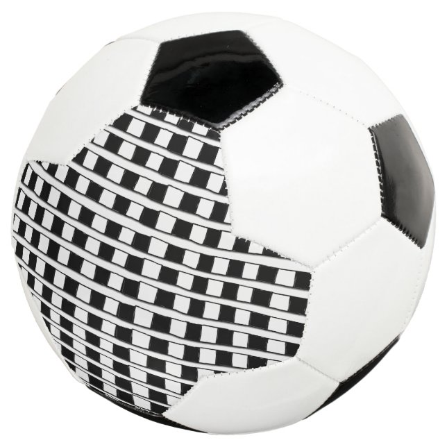 Balón de fútbol Banda blanca y negra (Tres cuartos)