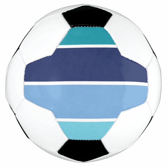 Balón De Fútbol Bandas azules (Anverso)