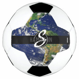 Balón de fútbol Bandera Americana Tierra Monograma