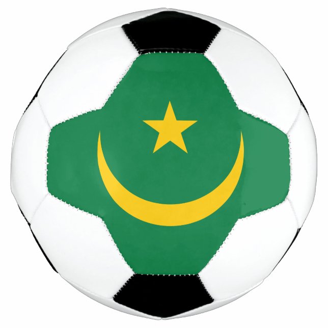 Balón De Fútbol Bandera antigua de Mauritania (Anverso)
