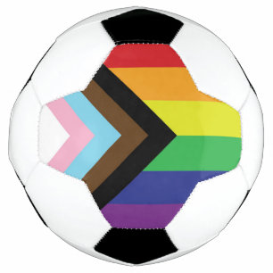 Balón De Fútbol Bandera arcoiris del orgullo gay progresista LGBTQ