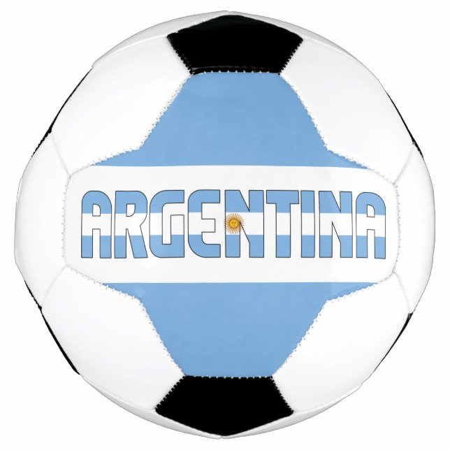 Balón De Fútbol Bandera argentina Adorable Patriótico (Anverso)