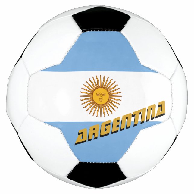 Balón De Fútbol Bandera Argentina/Deporte (Anverso)