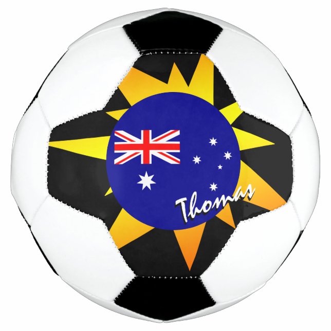 Balón De Fútbol Bandera australiana y de fútbol australiano / BANG (Anverso)