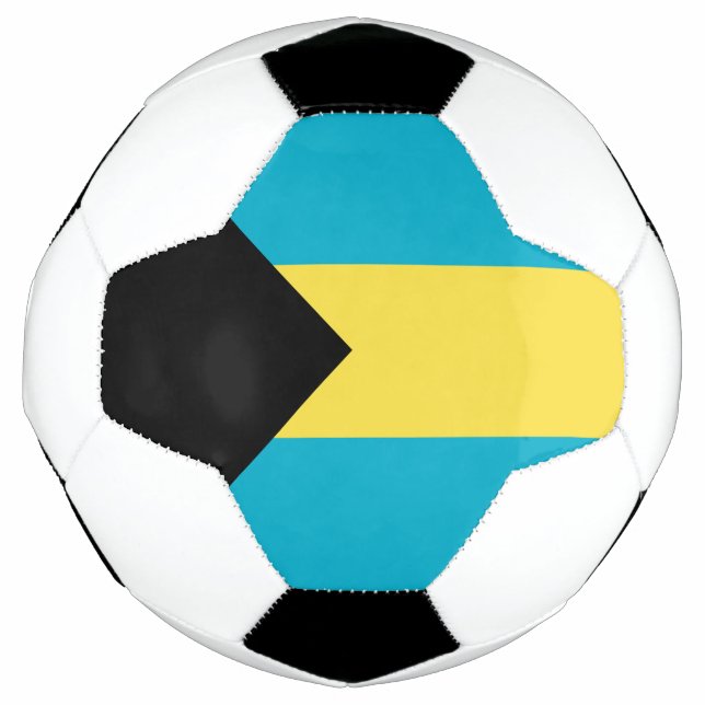 Balón De Fútbol Bandera bahameña (Anverso)