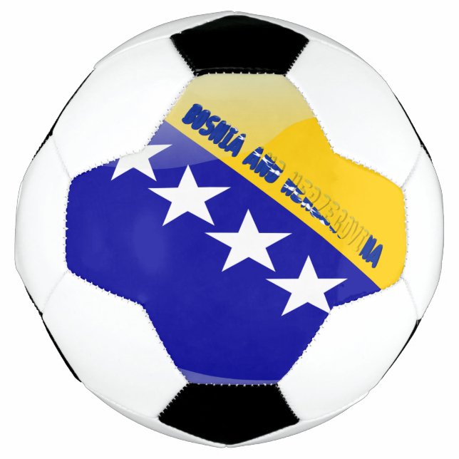 Balón De Fútbol Bandera bosnia (Anverso)