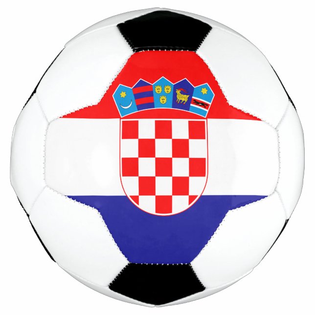 Balón De Fútbol Bandera croata (Anverso)