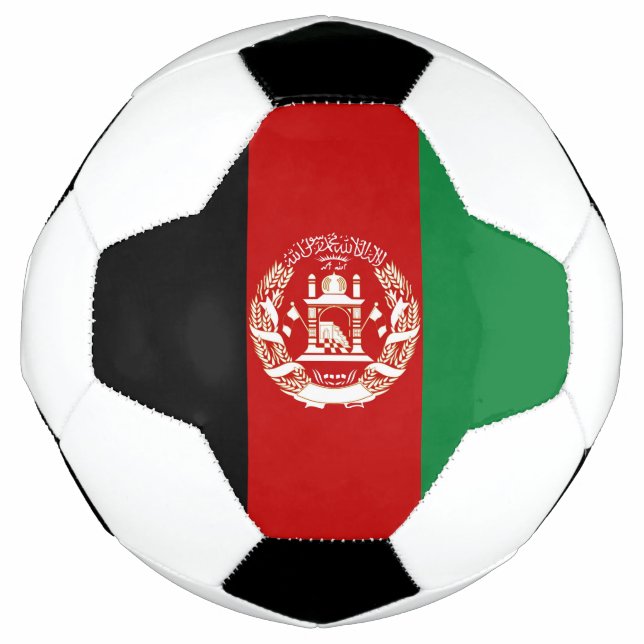 Balón De Fútbol Bandera de Afganistán (Anverso)