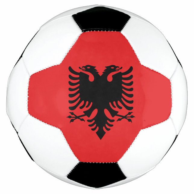Balón De Fútbol Bandera de Albania (Anverso)