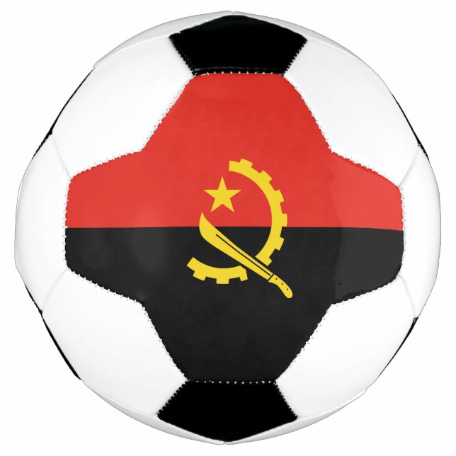Balón De Fútbol Bandera de Angola (Anverso)