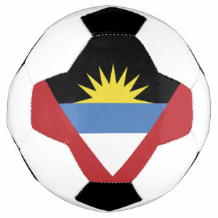 Balón De Fútbol bandera de Antigua y Barbuda