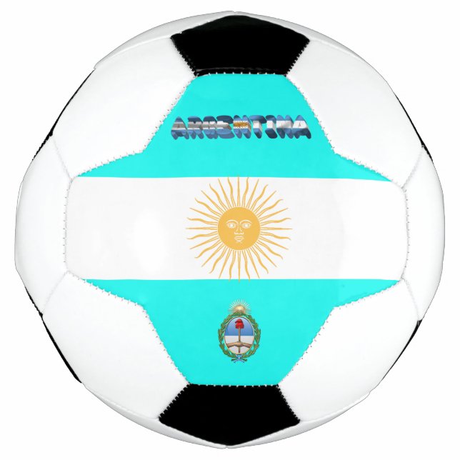 Balón De Fútbol Bandera de Argentina (Anverso)