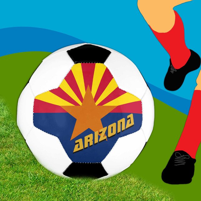 Balón De Fútbol Bandera de Arizona/Deporte de Estados Unidos (Subido por el creador)