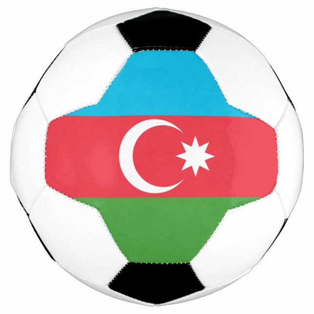 Balón De Fútbol Bandera de Azerbaiyán (Anverso)