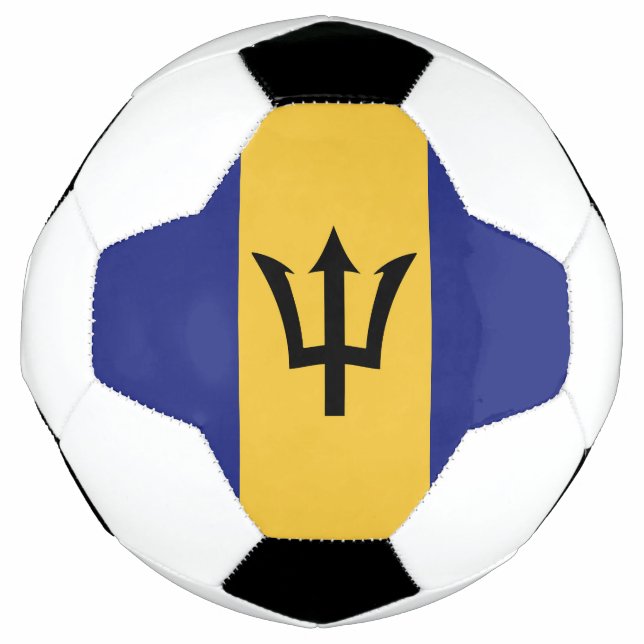 Balón De Fútbol Bandera de Barbados (Anverso)