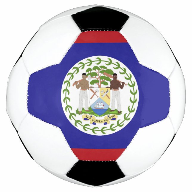 Balón De Fútbol Bandera de Belice (Anverso)