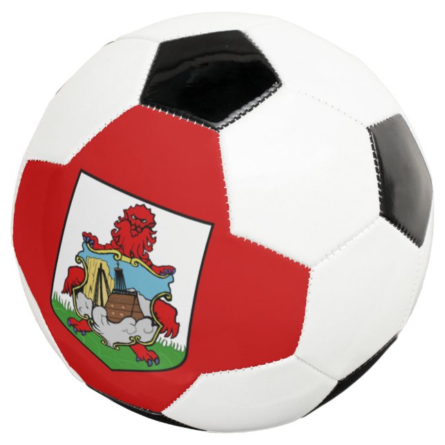 Balón De Fútbol bandera de bermudas (Tres cuartos)