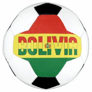 Balón De Fútbol Bandera de Bolivia Adorable Patriótico