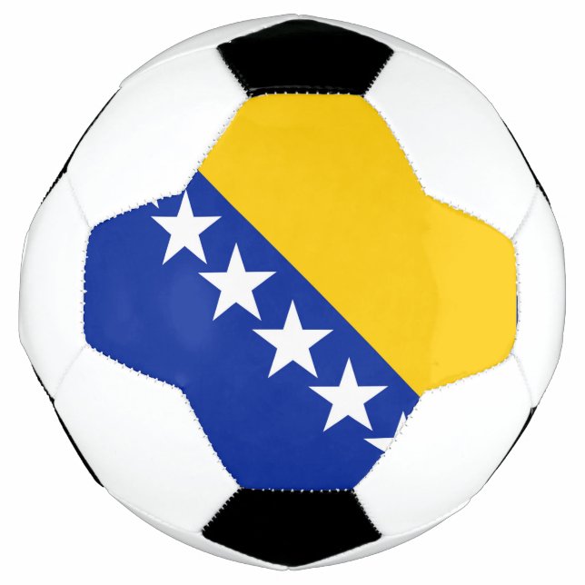 Balón De Fútbol Bandera de Bosnia y Herzegovina (Anverso)