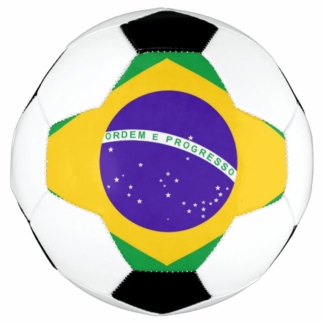 Balón De Fútbol Bandera de Brasil (Anverso)